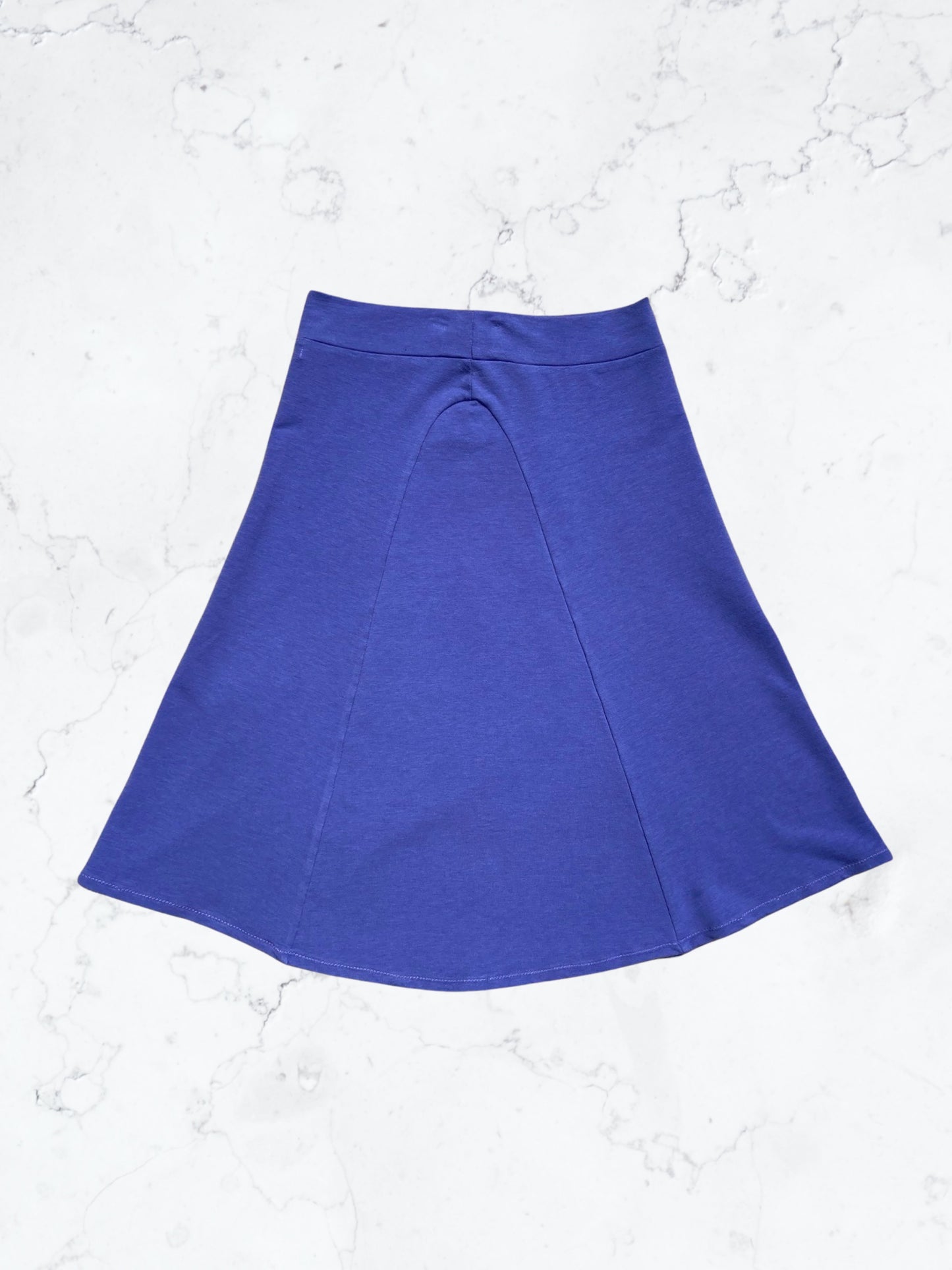 Purple Organic Cotton flare Skirt