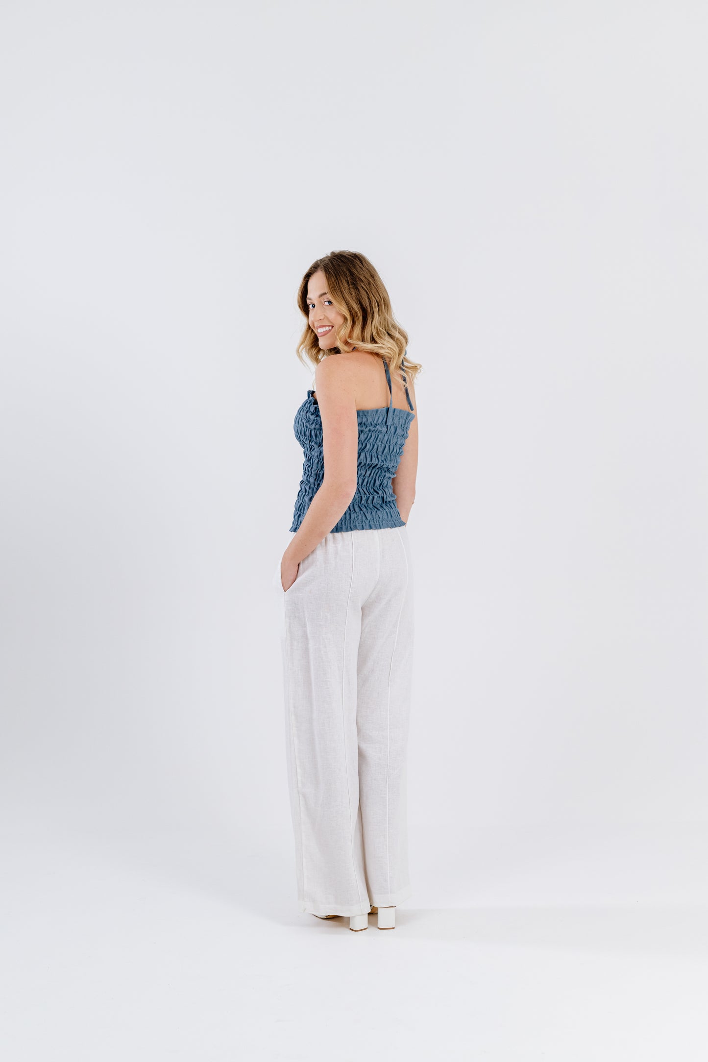 White Linen Pants
