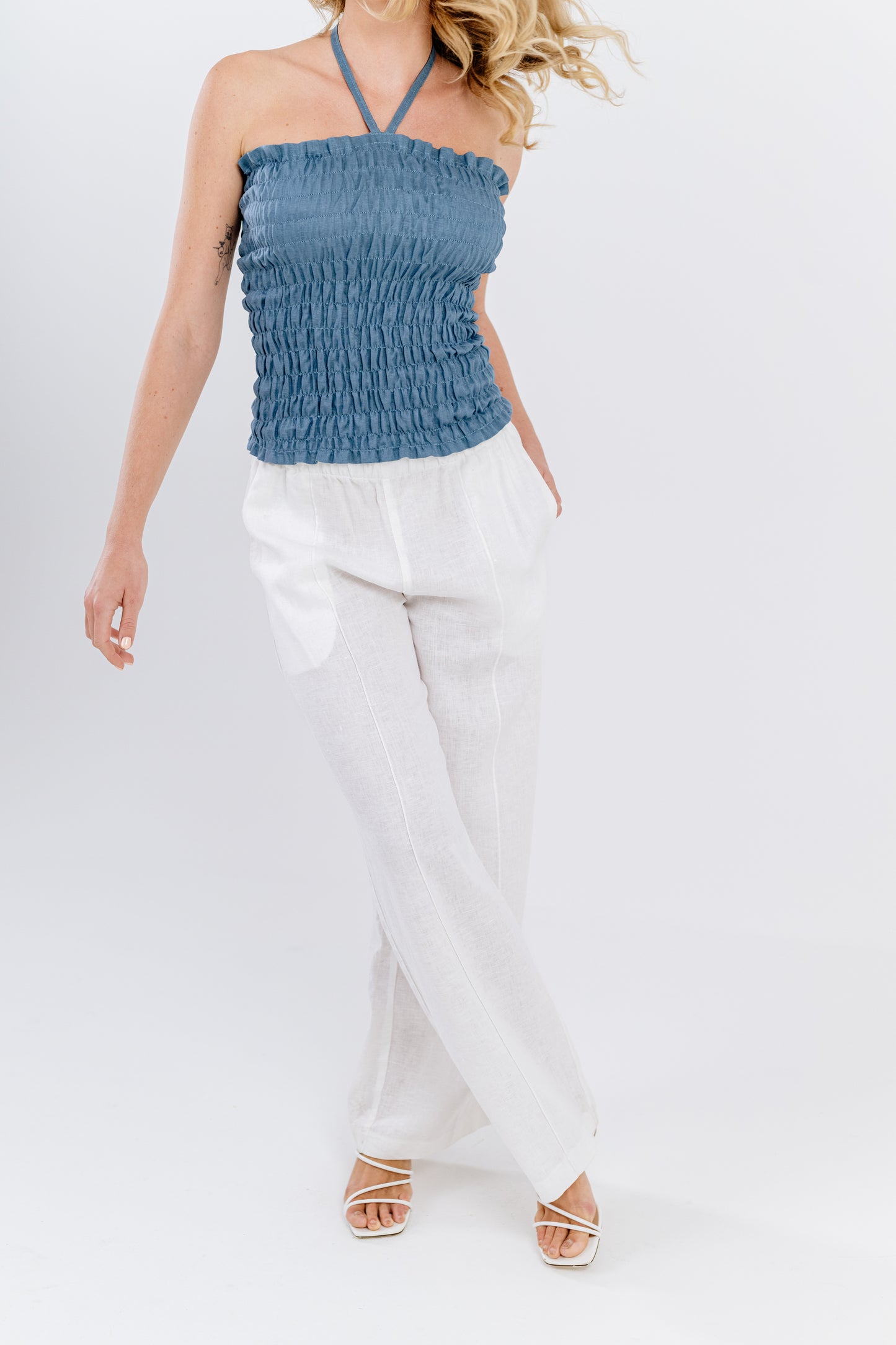 White Linen Pants