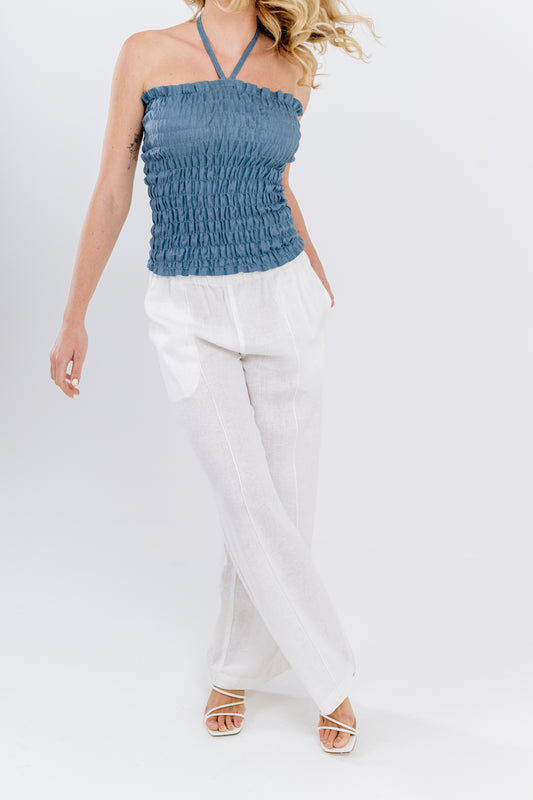 White Linen Pants